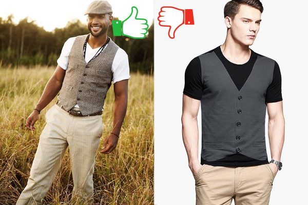 como usar colete masculino social