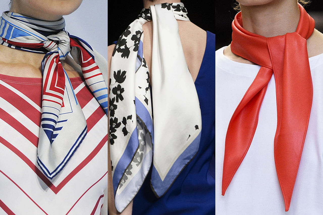 como usar lenço no pescoço