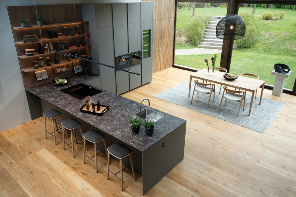 cozinha com península