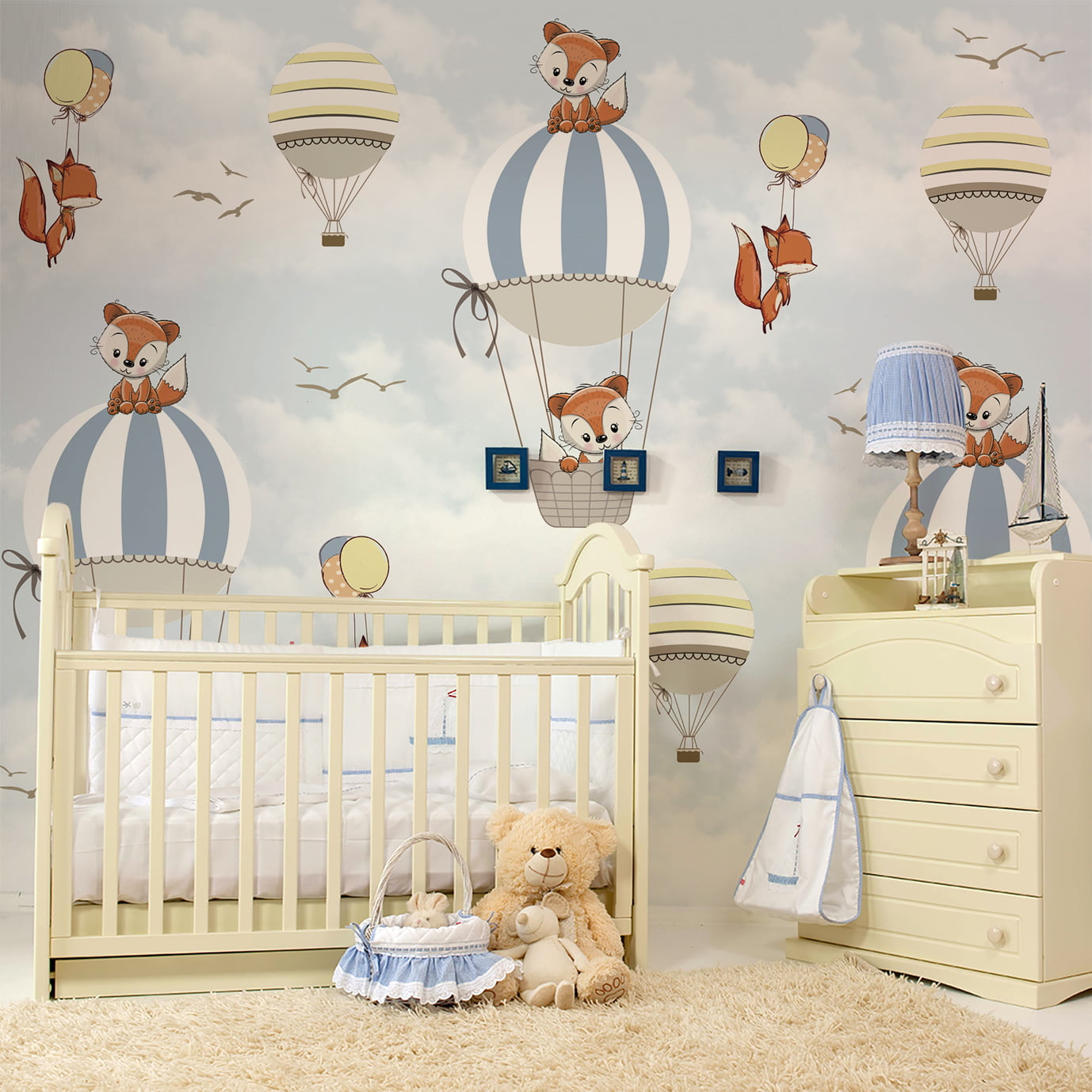 DIY: Adesivos de Parede e Pintura Temática de Raposa para o Quarto do Bebê