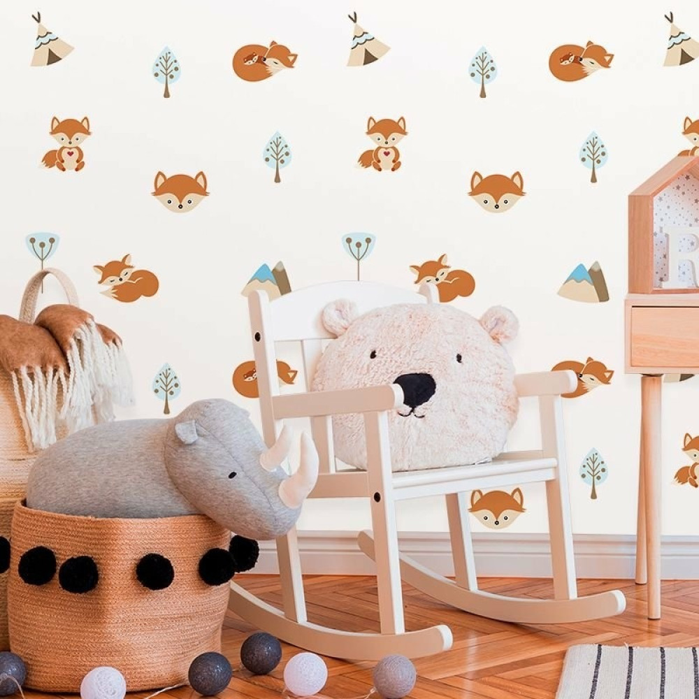 decoração de quarto de bebê raposa