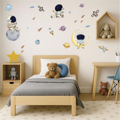 decoração de quarto infantil astronauta