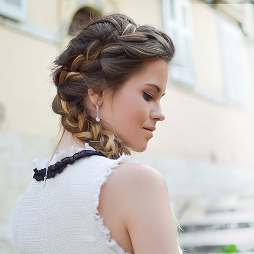 penteados com trança embutida