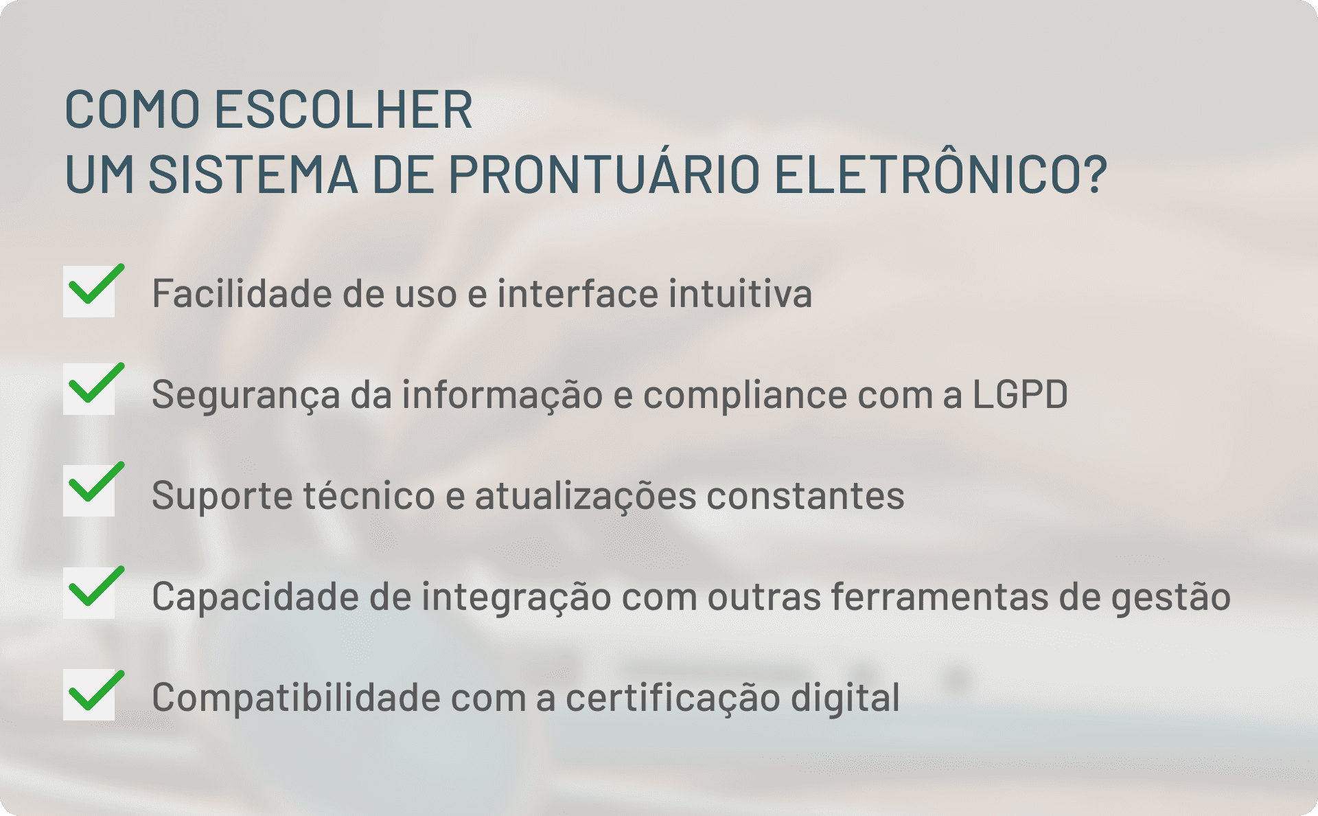 O Papel do Prontuário Eletrônico na Prevenção de Erros - inspiração 1