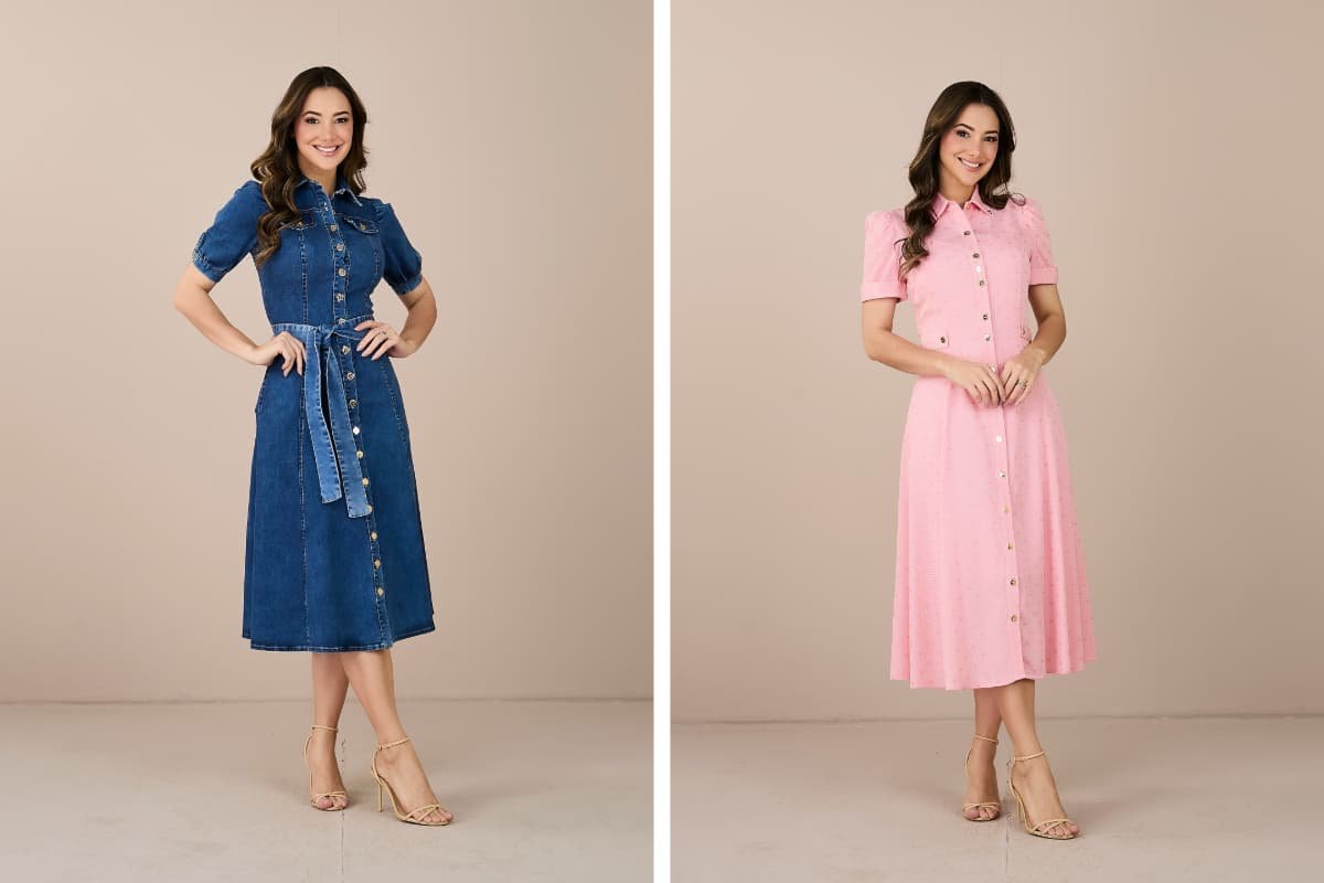 Acessórios que transformam seu vestido chemise: cintos e bolsas