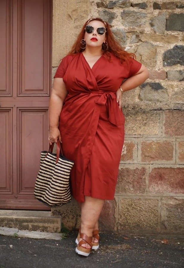 Onde e Quando Usar Seu Vestido Transpassado - inspiração 2