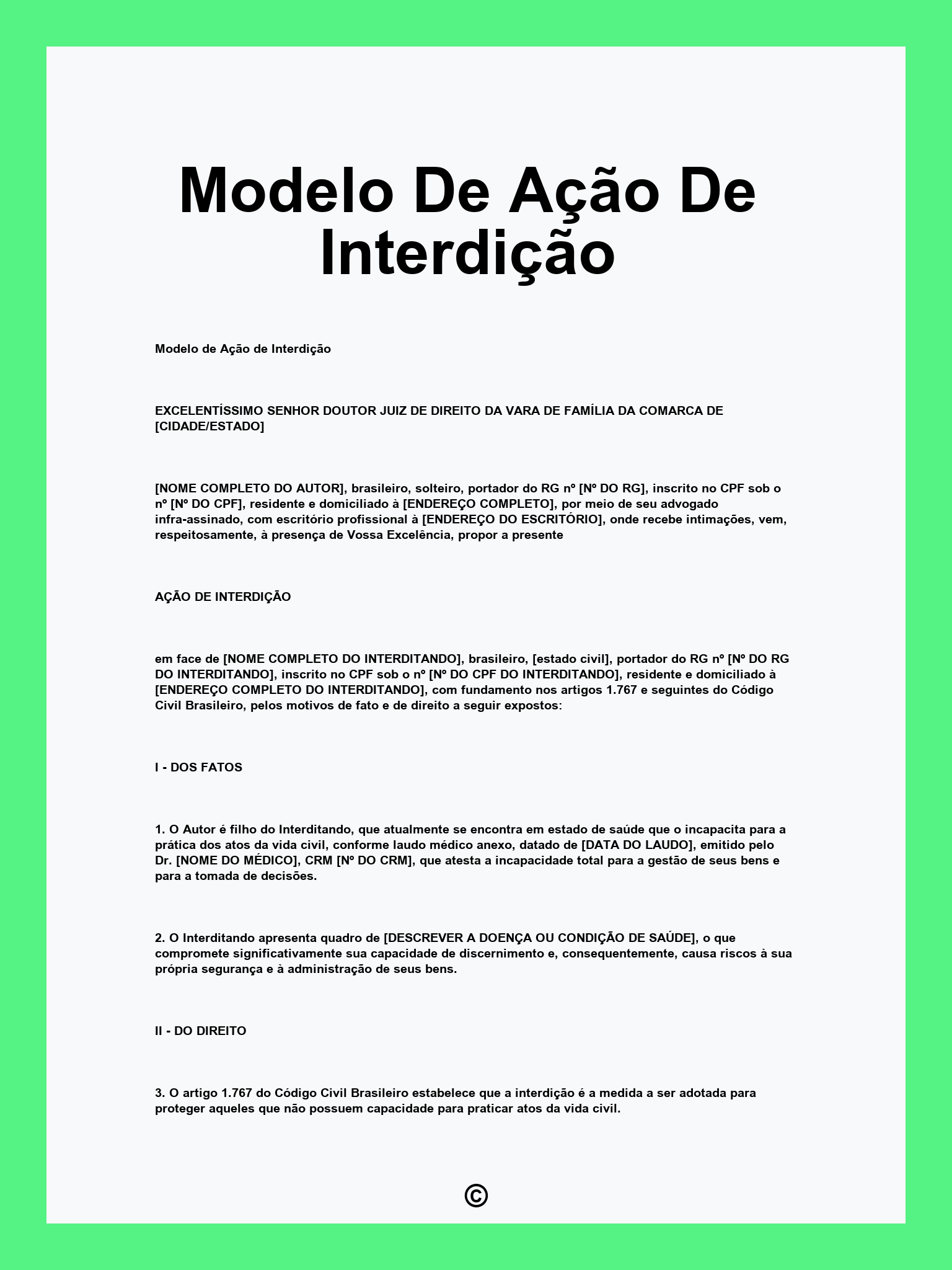 Ação de Interdição