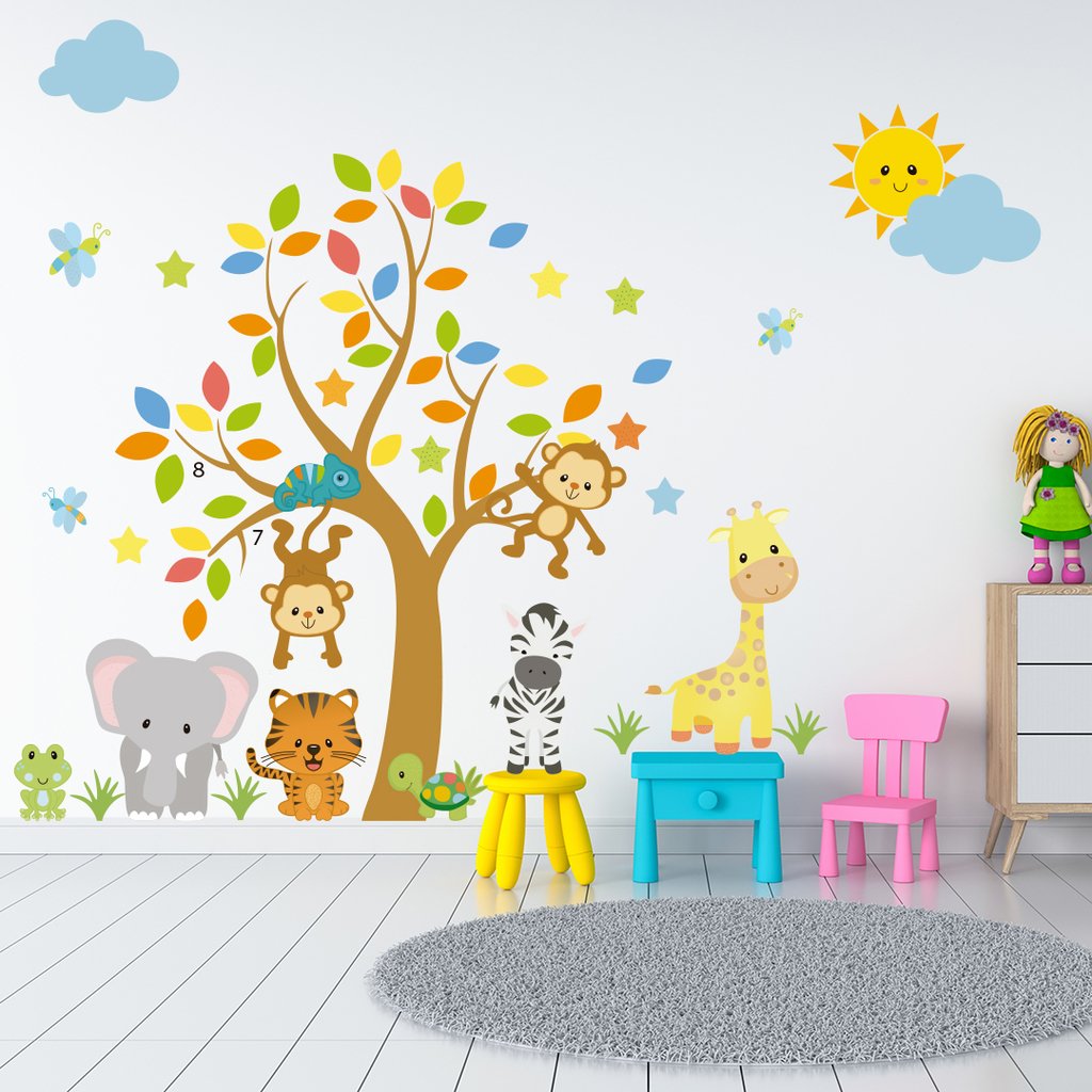 Guia Completo: Adesivos de Parede de Árvore para Quartos Infantis por Tema