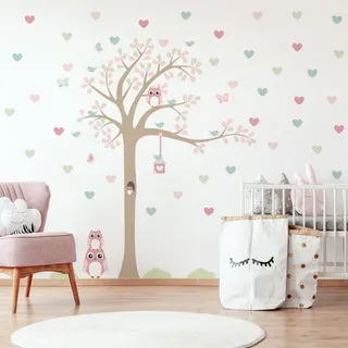 adesivo de parede árvore infantil