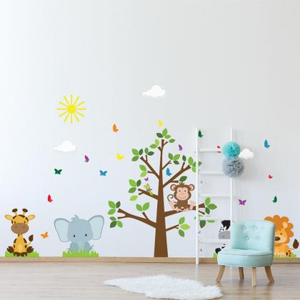 adesivo de parede árvore infantil