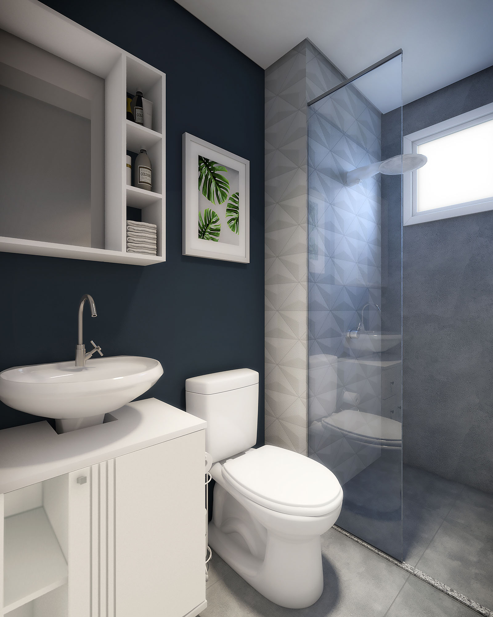 Tendências de Decoração: Azul e Branco no Banheiro em 2024