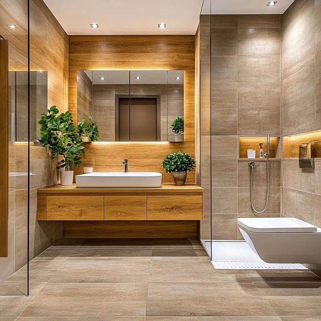 Guia Completo: Como Escolher o Porcelanato Amadeirado Ideal para seu Banheiro
