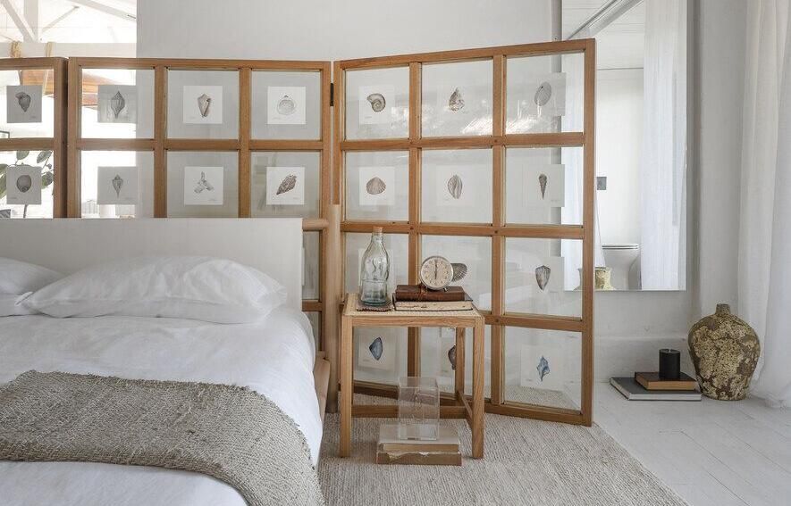 biombo decorativo no quarto