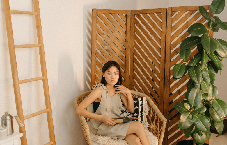 biombo decorativo no quarto