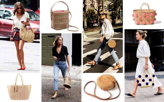 bolsa de palha como usar na cidade