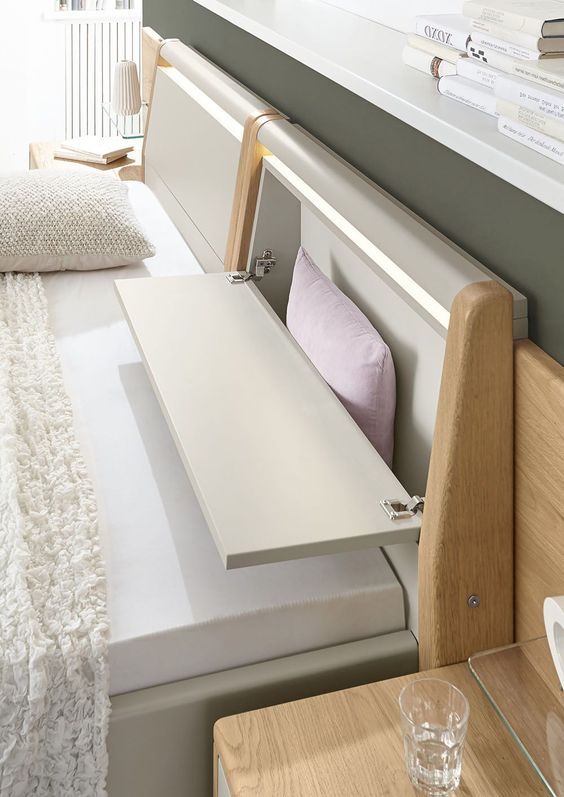 cabeceira com baú embutido