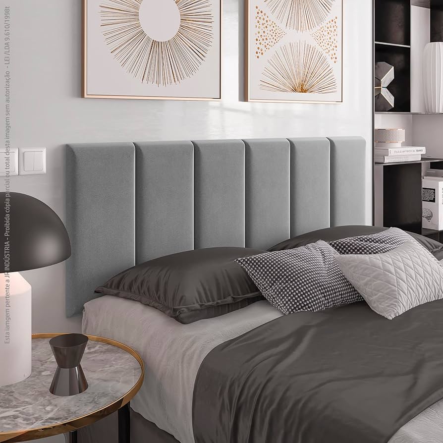 Tecidos para Cabeceira Estofada Cinza: Veludo