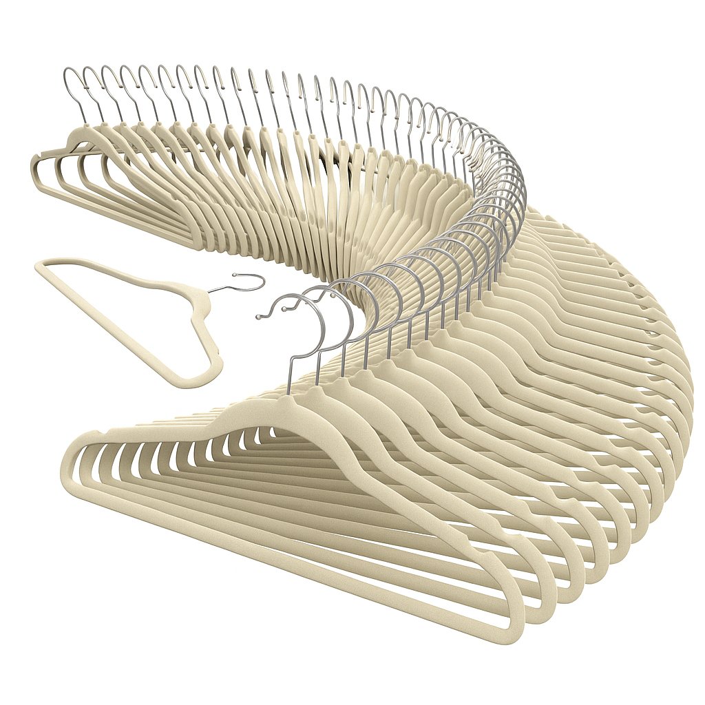 Como Otimizar o Espaço do Guarda-Roupa com Cabides Padronizados