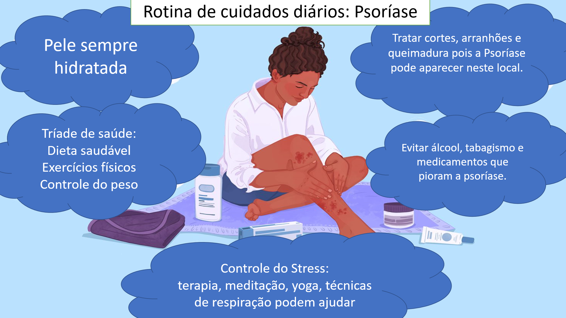 como cuidar da pele com psoríase