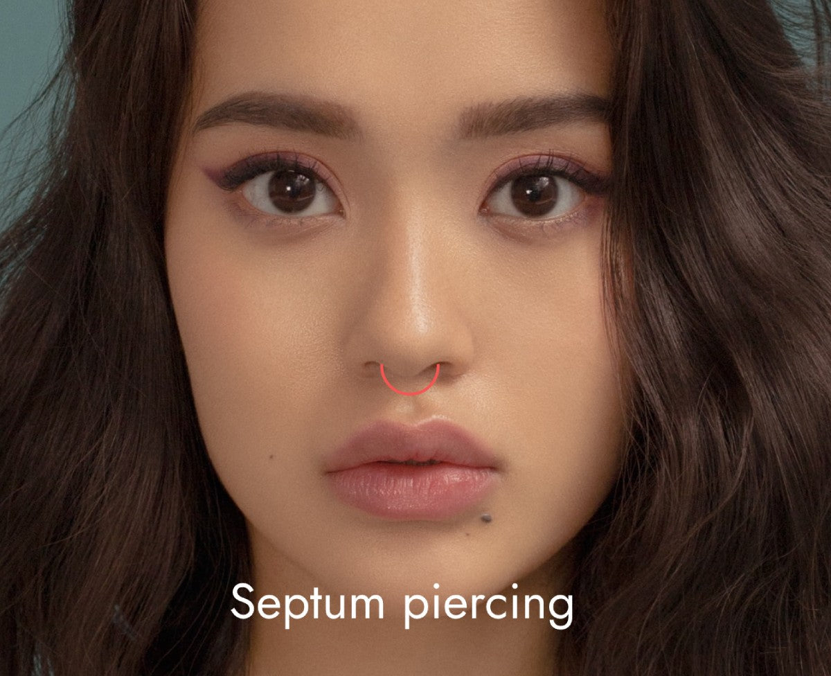 como cuidar de piercing no septo