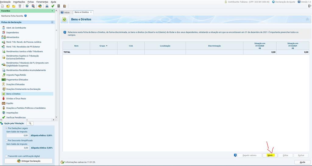 como declarar imóveis no ir