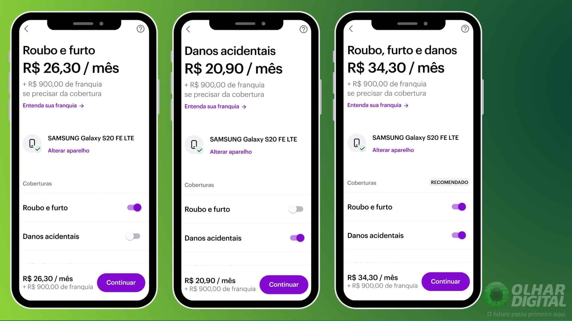 como escolher um seguro de celular