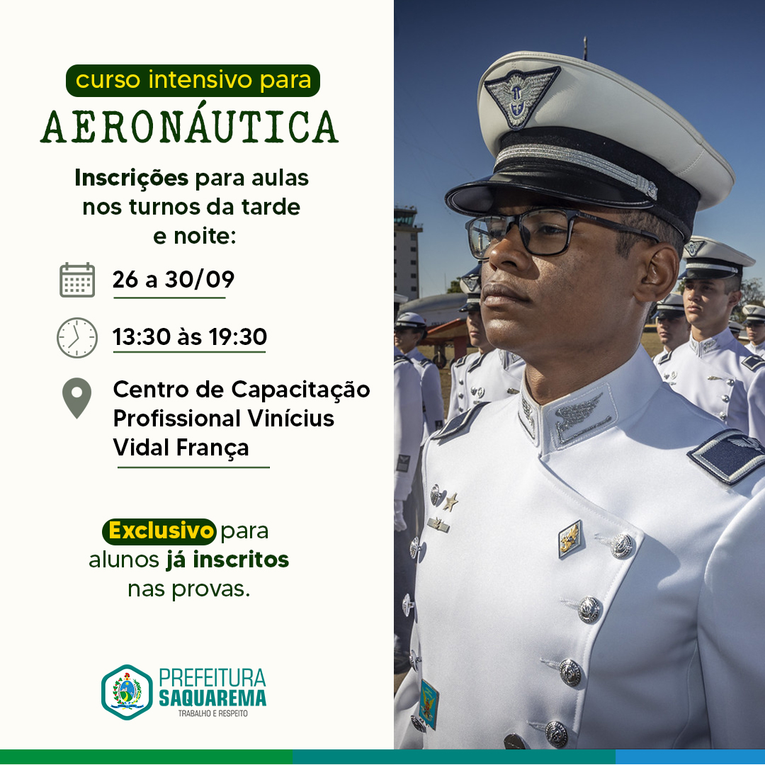 como estudar para o concurso da aeronáutica