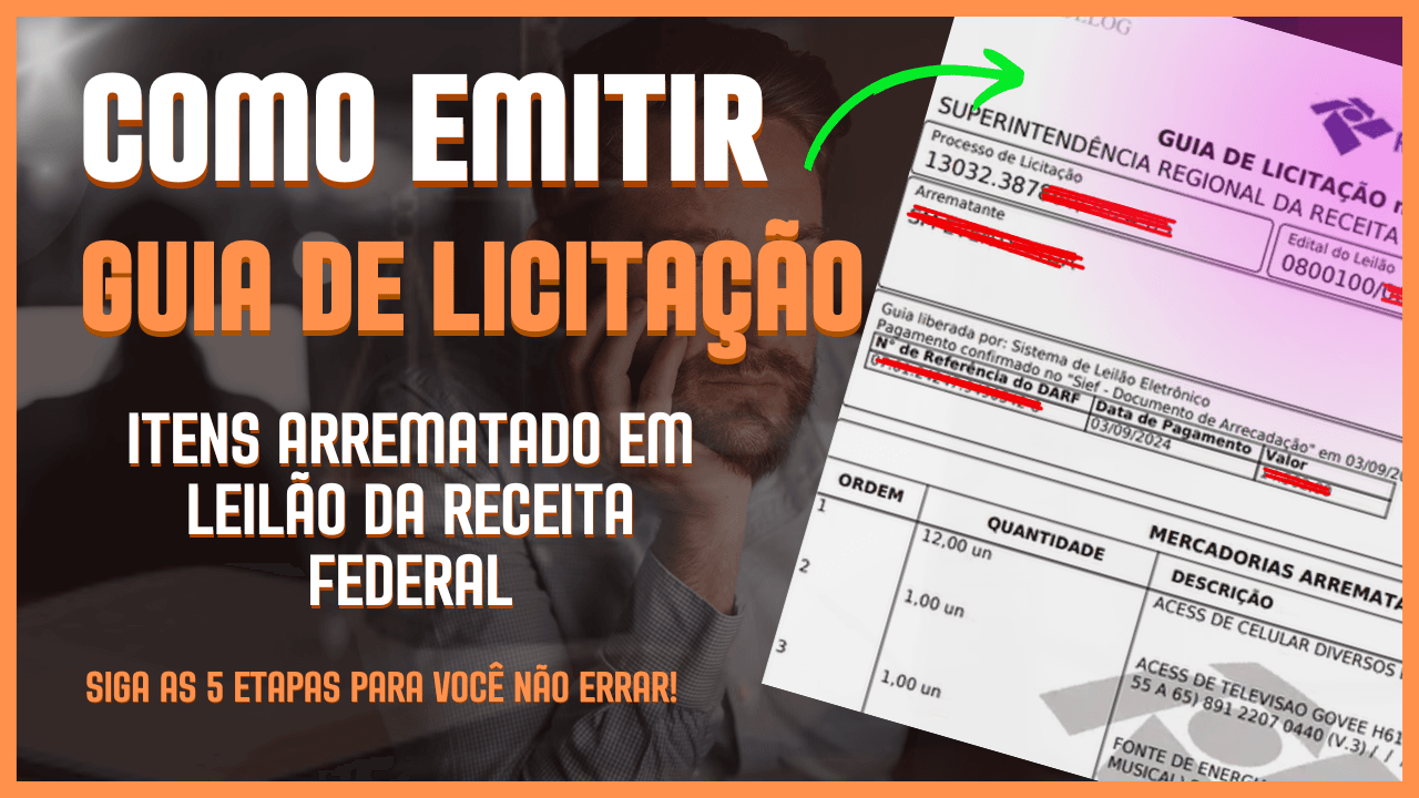 como funciona o leilão da receita federal