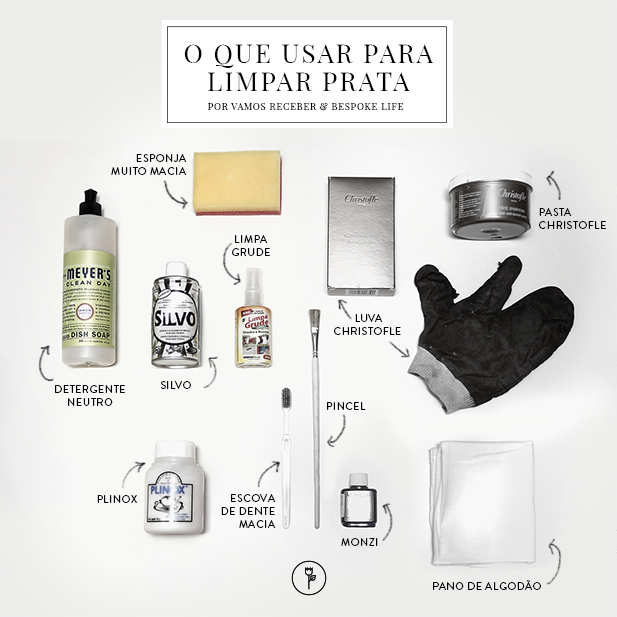 como limpar prata