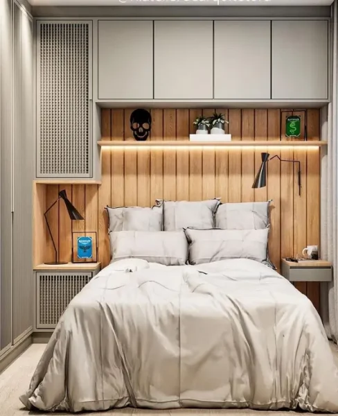 Como Escolher a Posição Ideal da Cama em Quartos Compactos