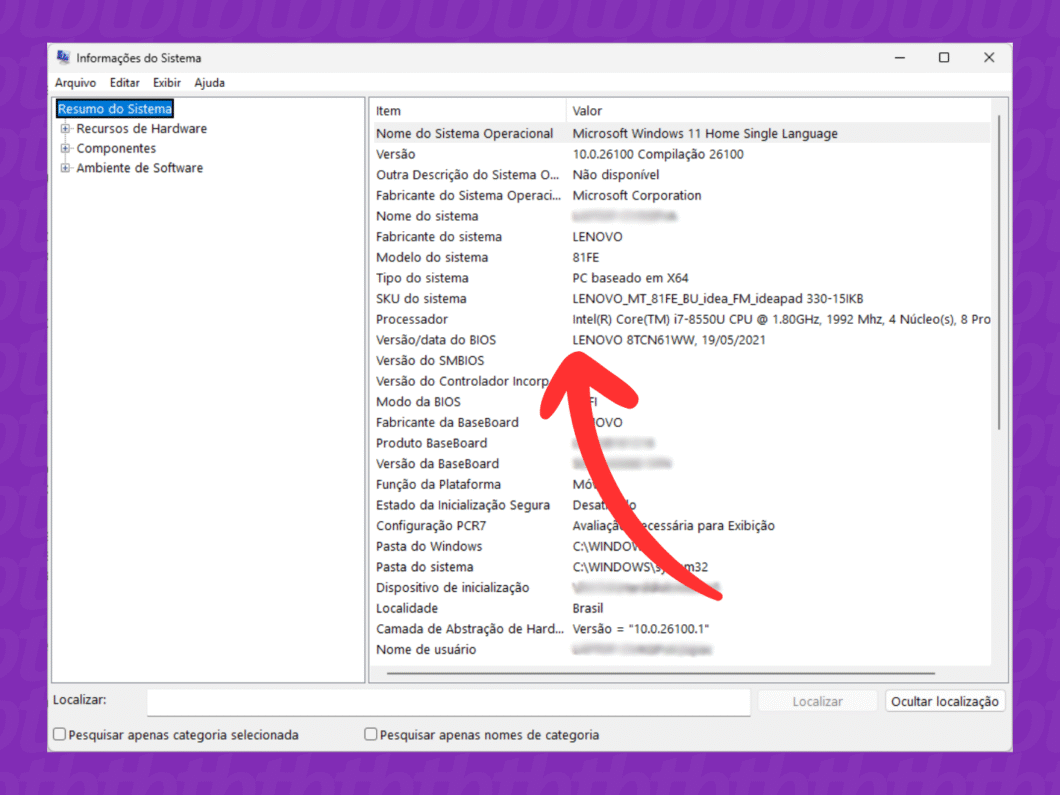 como saber a configuração do meu pc