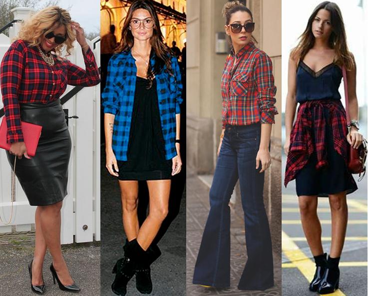 como usar camisa xadrez no estilo country feminino