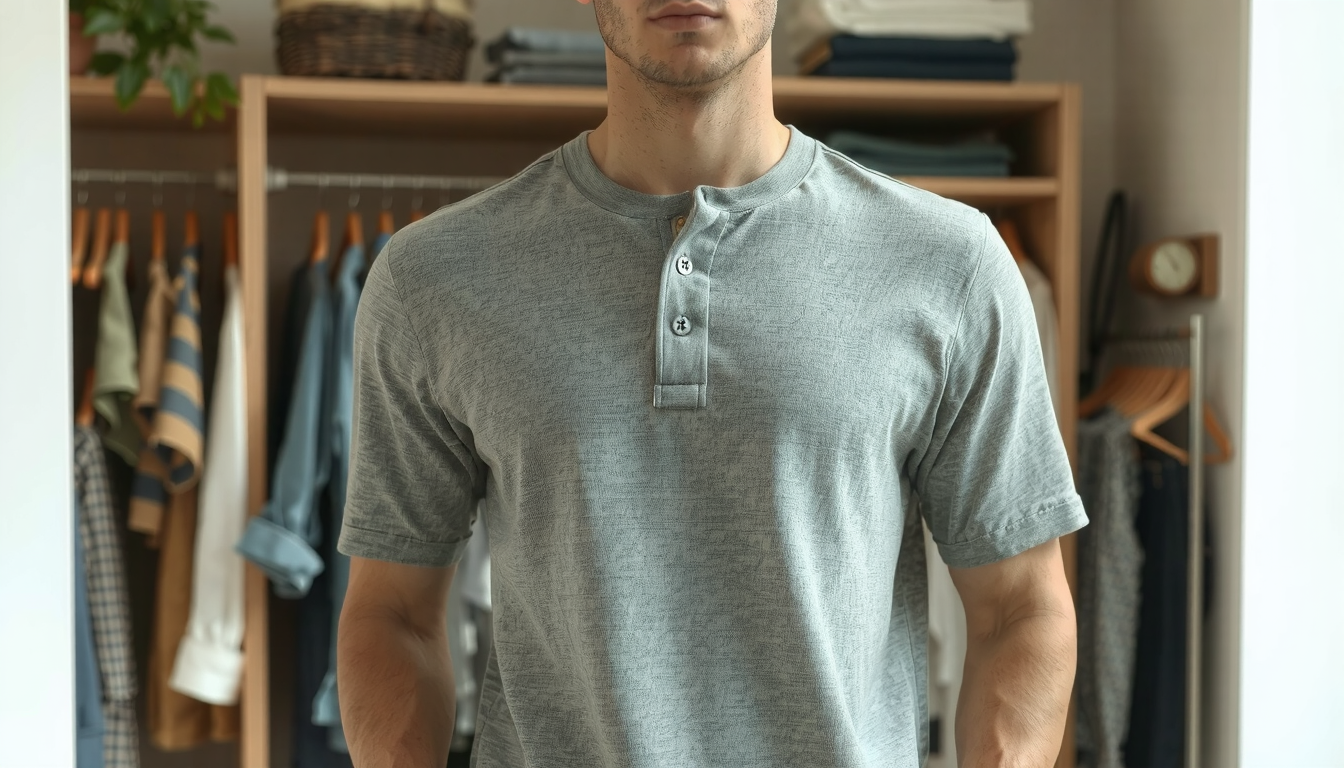 5 Combinações Infalíveis com Camiseta Henley para o Dia a Dia