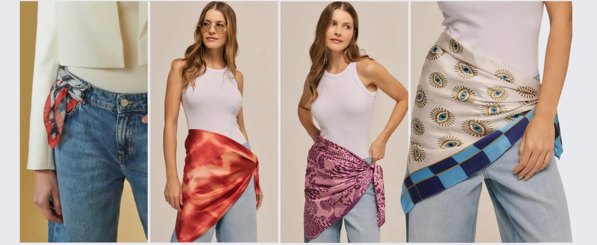 como usar lenço como cinto