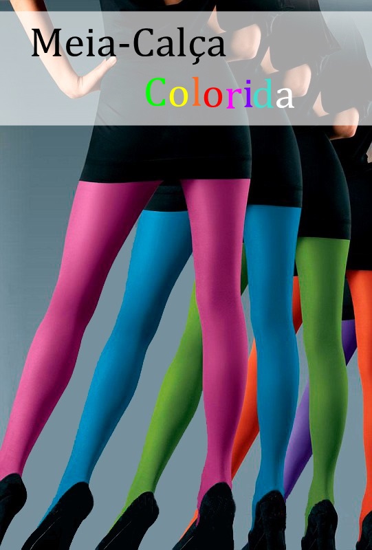 como usar meia calça colorida