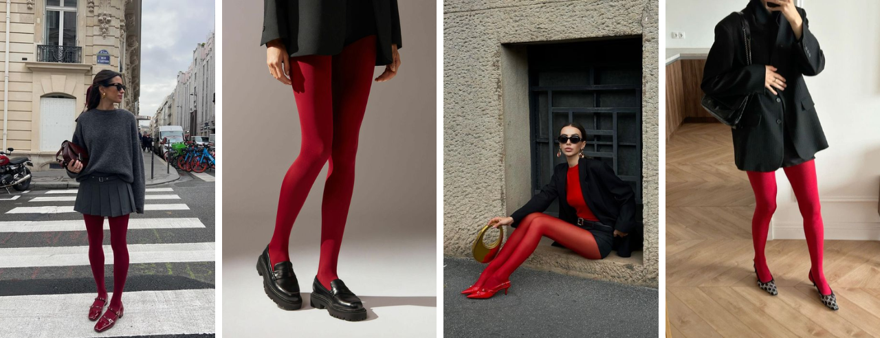 como usar meia calça colorida