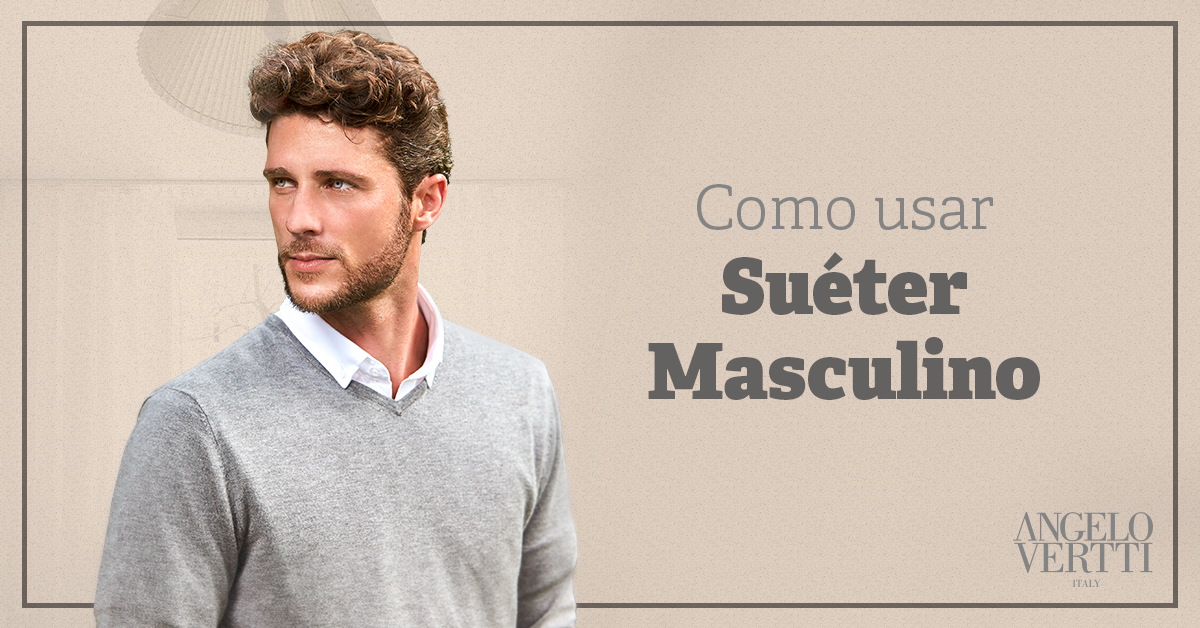 Suéter masculino: 5 looks casuais para o dia a dia