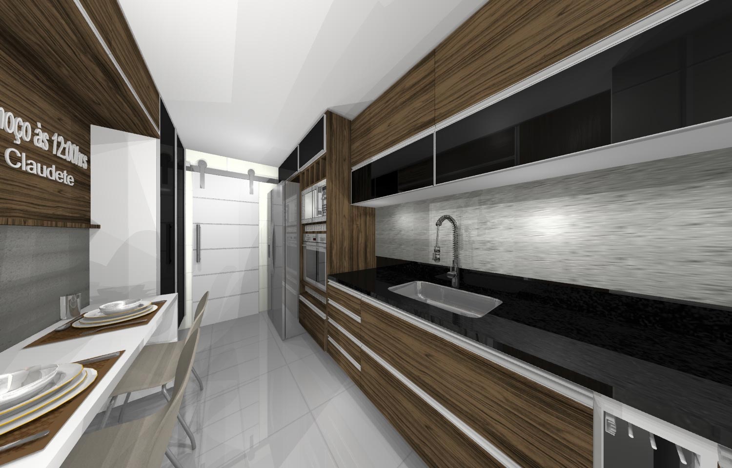 Cores e Materiais: Ampliando Visualmente sua Cozinha Corredor