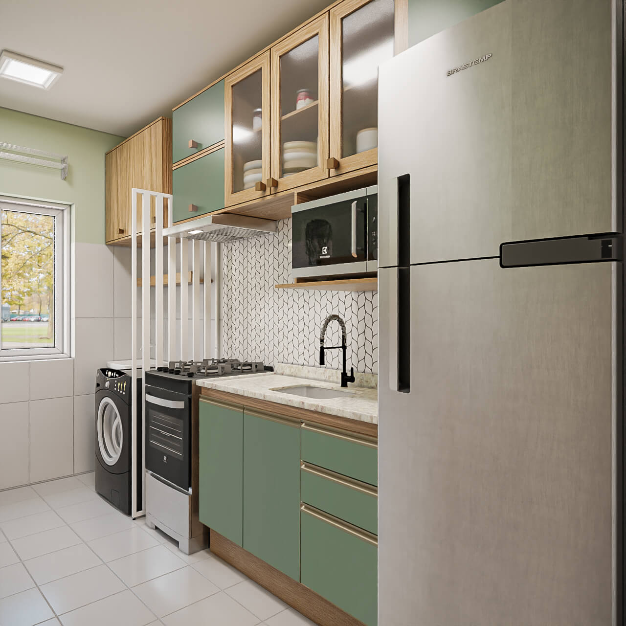 Regra do Triângulo de Trabalho: Maximizando a Funcionalidade da Cozinha Corredor