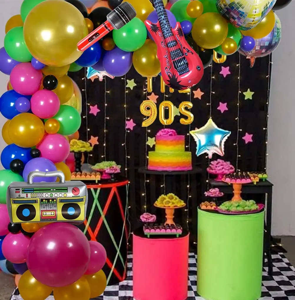 decoração de festa anos 80
