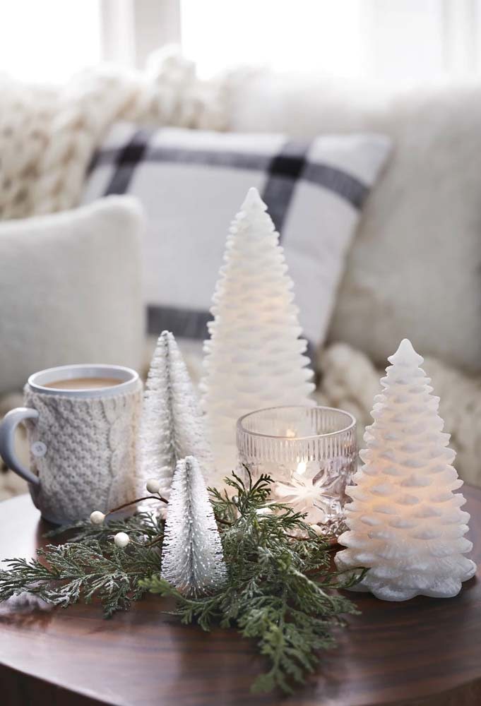decoração de natal branca