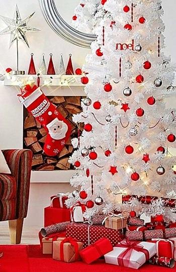decoração de natal branca