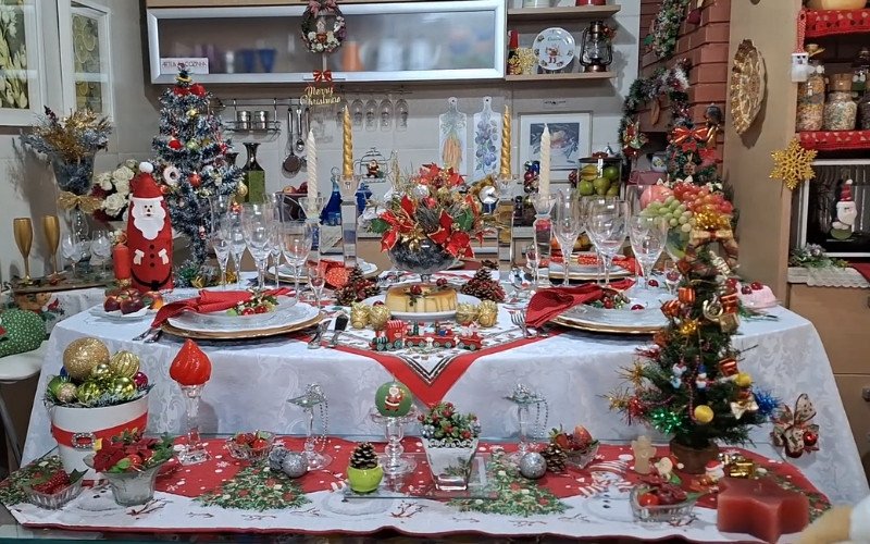 decoração de natal para a ceia