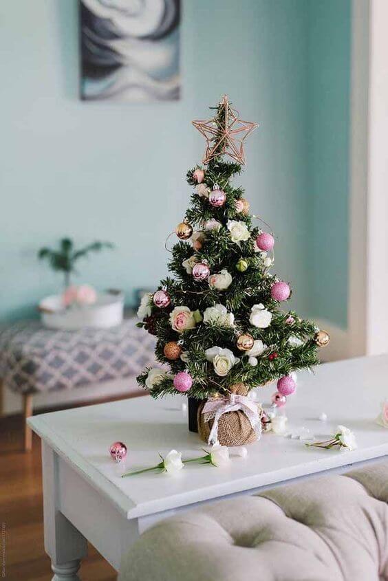 decoração de natal para árvore pequena