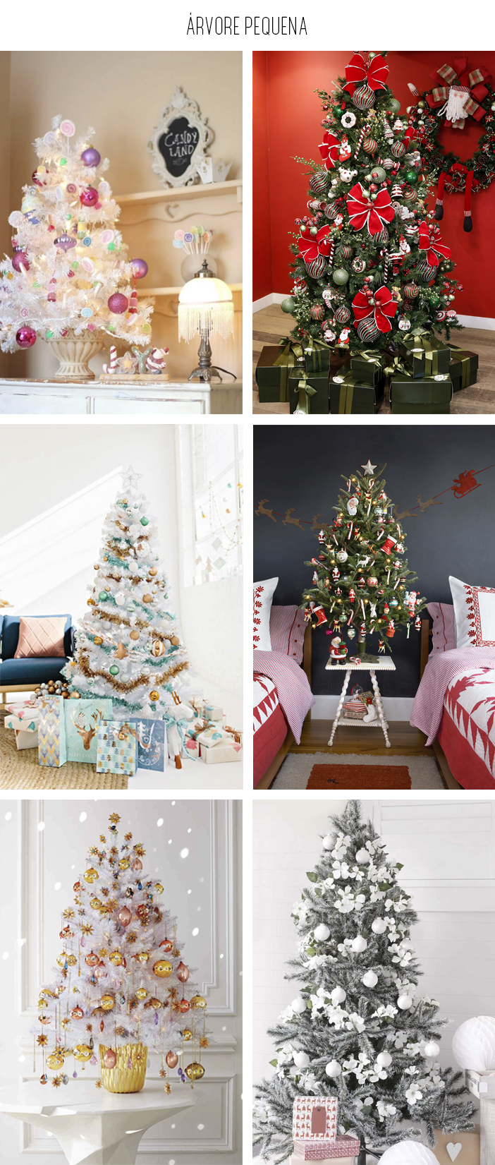 decoração de natal para árvore pequena