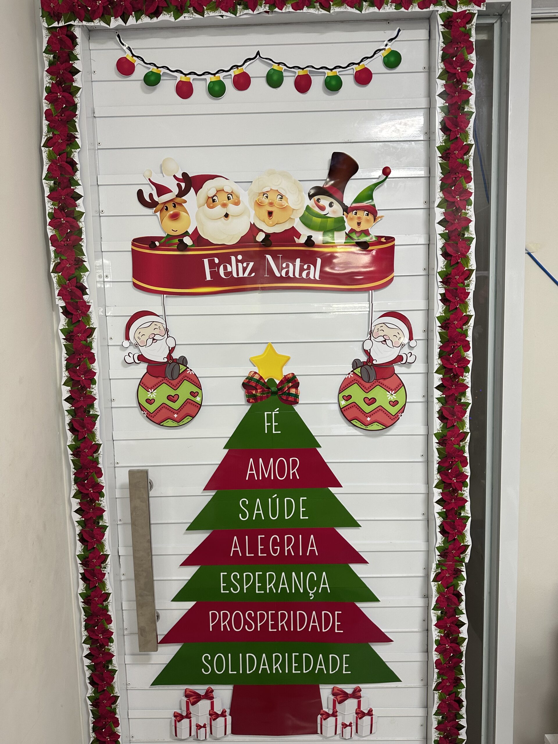 decoração de natal para porta