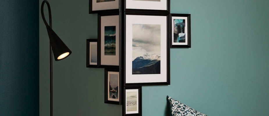 decoração de parede com fotos