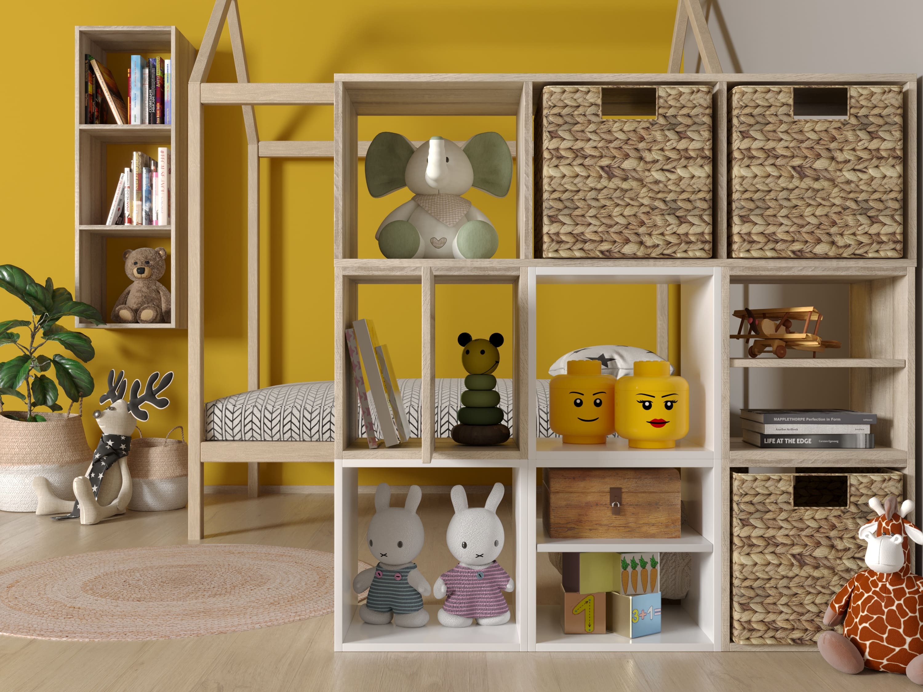 decoração de quarto amarelo