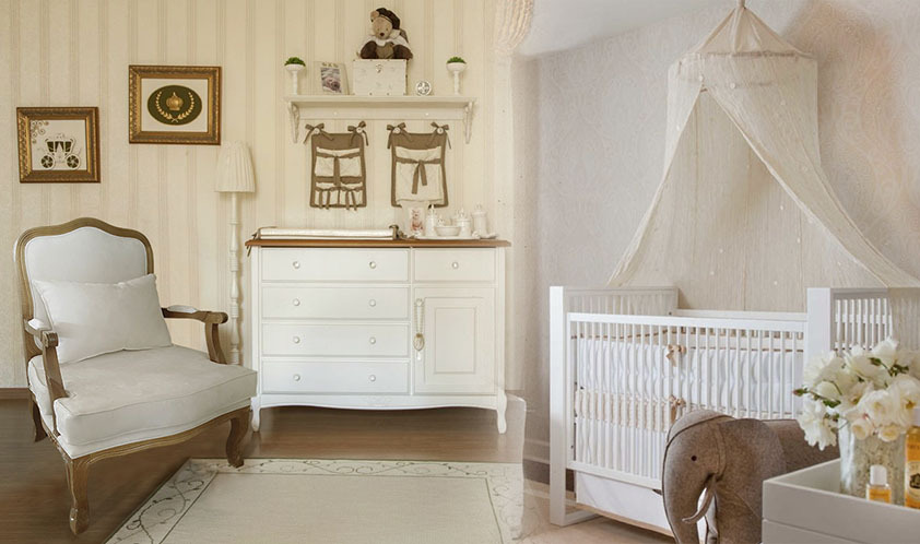 decoração de quarto clássico