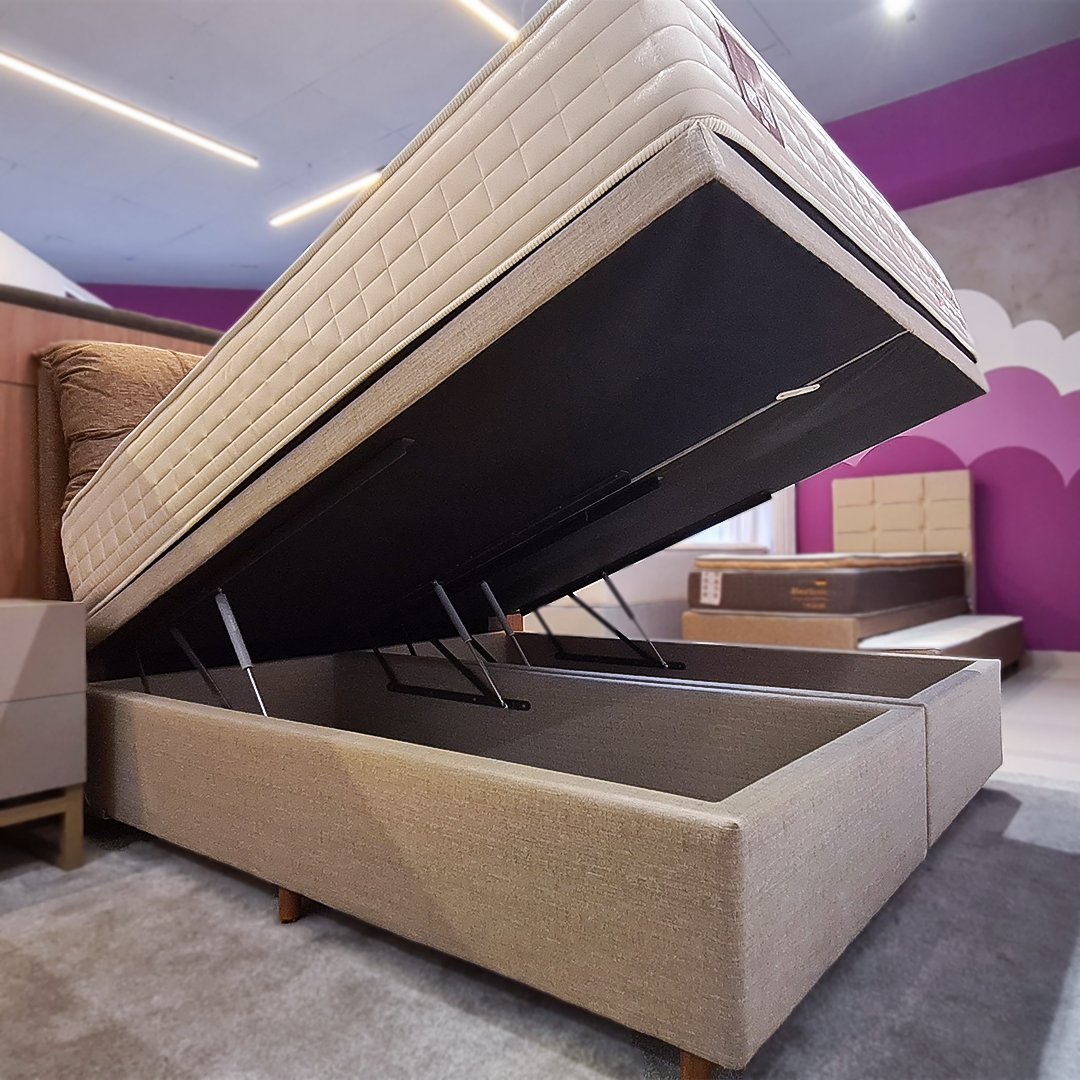 decoração de quarto com cama box baú